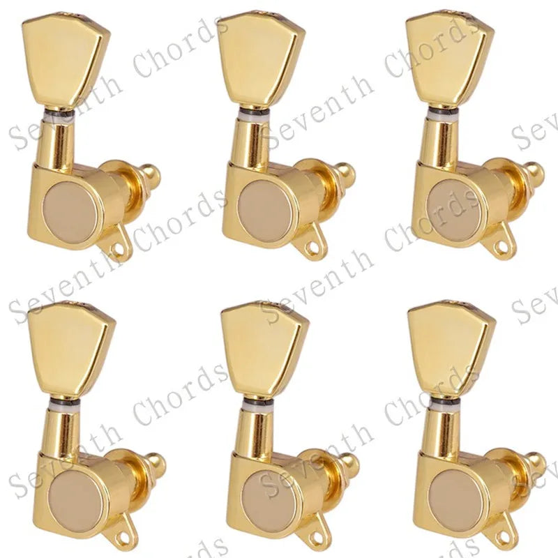 3R3L 6R 6L Colour Gold Electric Guitar Strings Button Tuning Pegs Keys Tuner Musical Instrument Accessories Parts