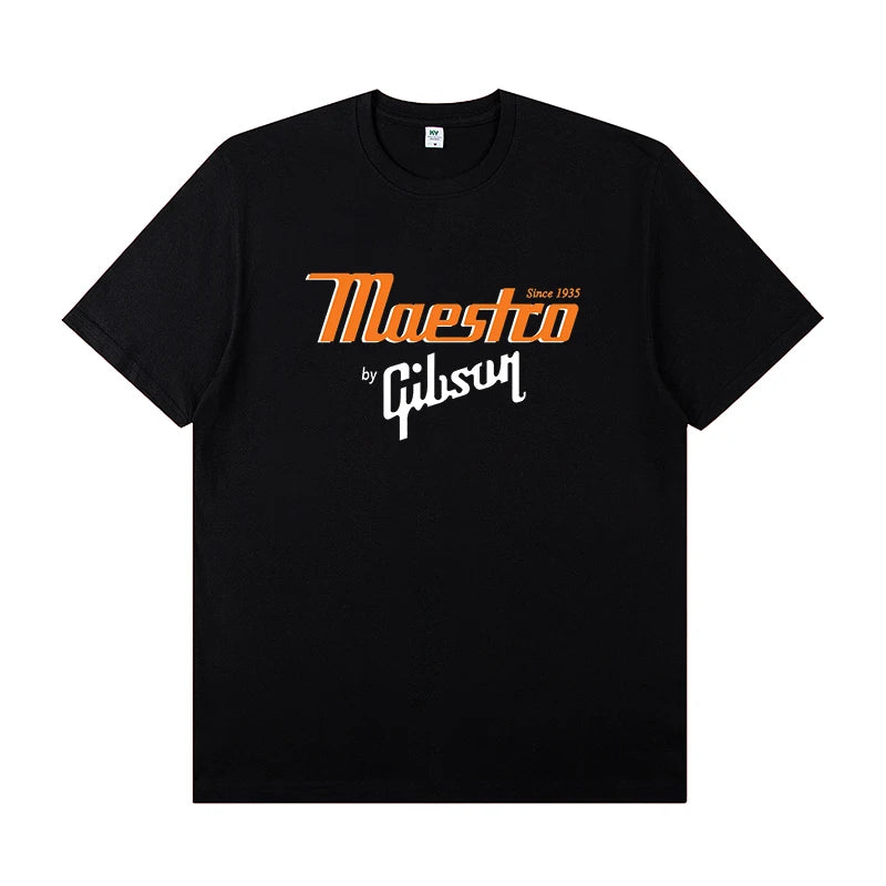 2025 Slash Collection Gibson Les Paul Short-sleeved T-shirt Rock Band Costume Summer Clothing Fashion Tops Graphic T Shirts