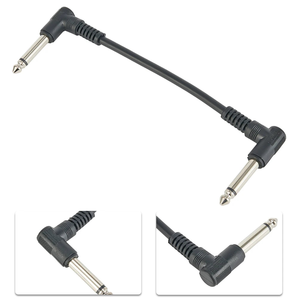 Musical Instrument Effects Pedal Cable 15cm Cable Outer Jacket Effects Patch Cable Good Insulation Guitars Basses