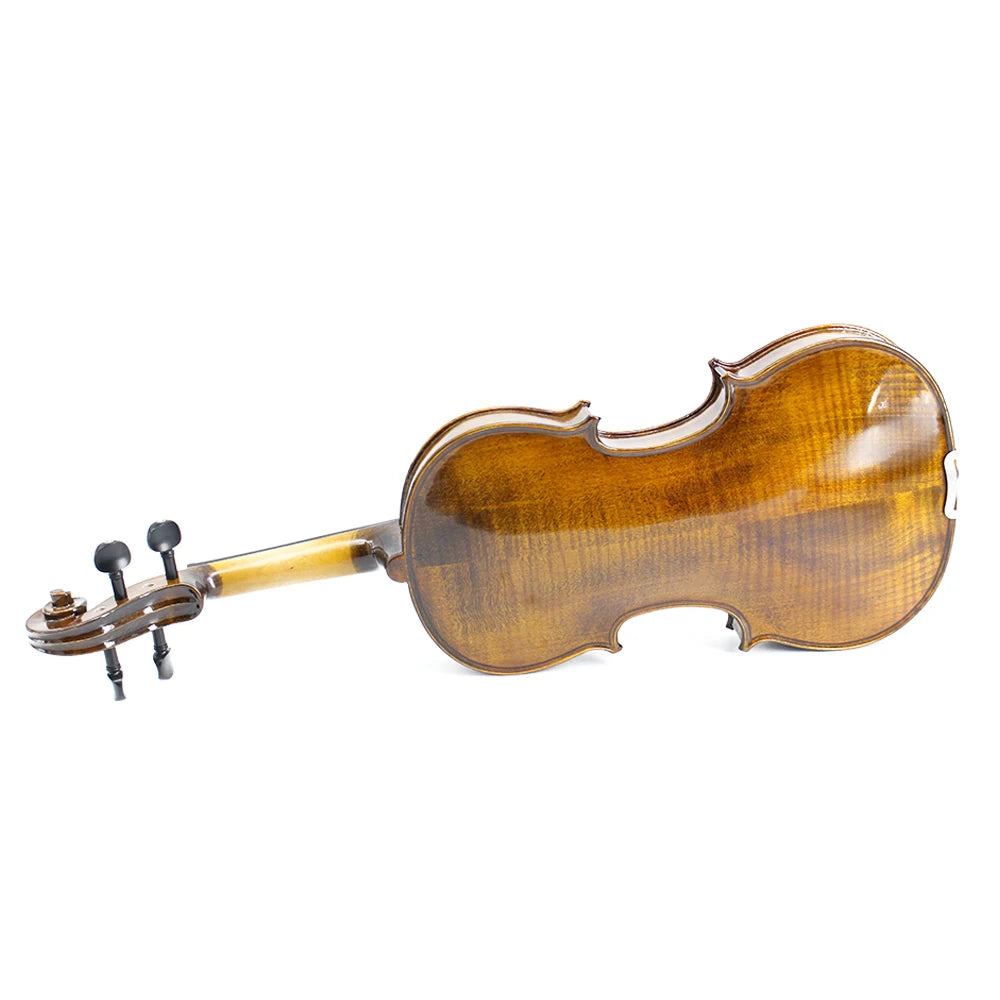 TONGLING Handmade Advanced Violin Flamed Maple Spruce Profession Violin 4/4 Ebony Parts with Bow Case Tuner