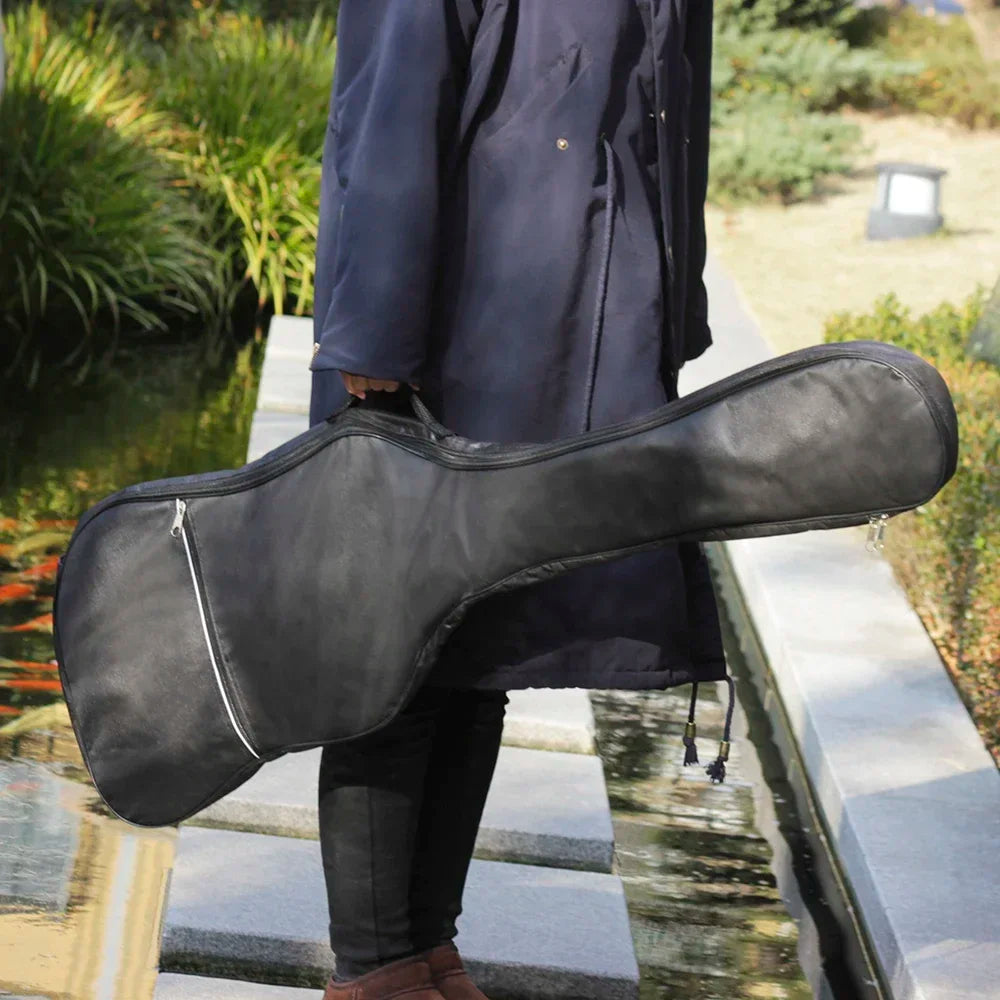 Bass Bag Guitar Oxford Cloth Waterproof Backpack Double Shoulder Straps Padded Soft Case Stringed Bass Instrument Accessories