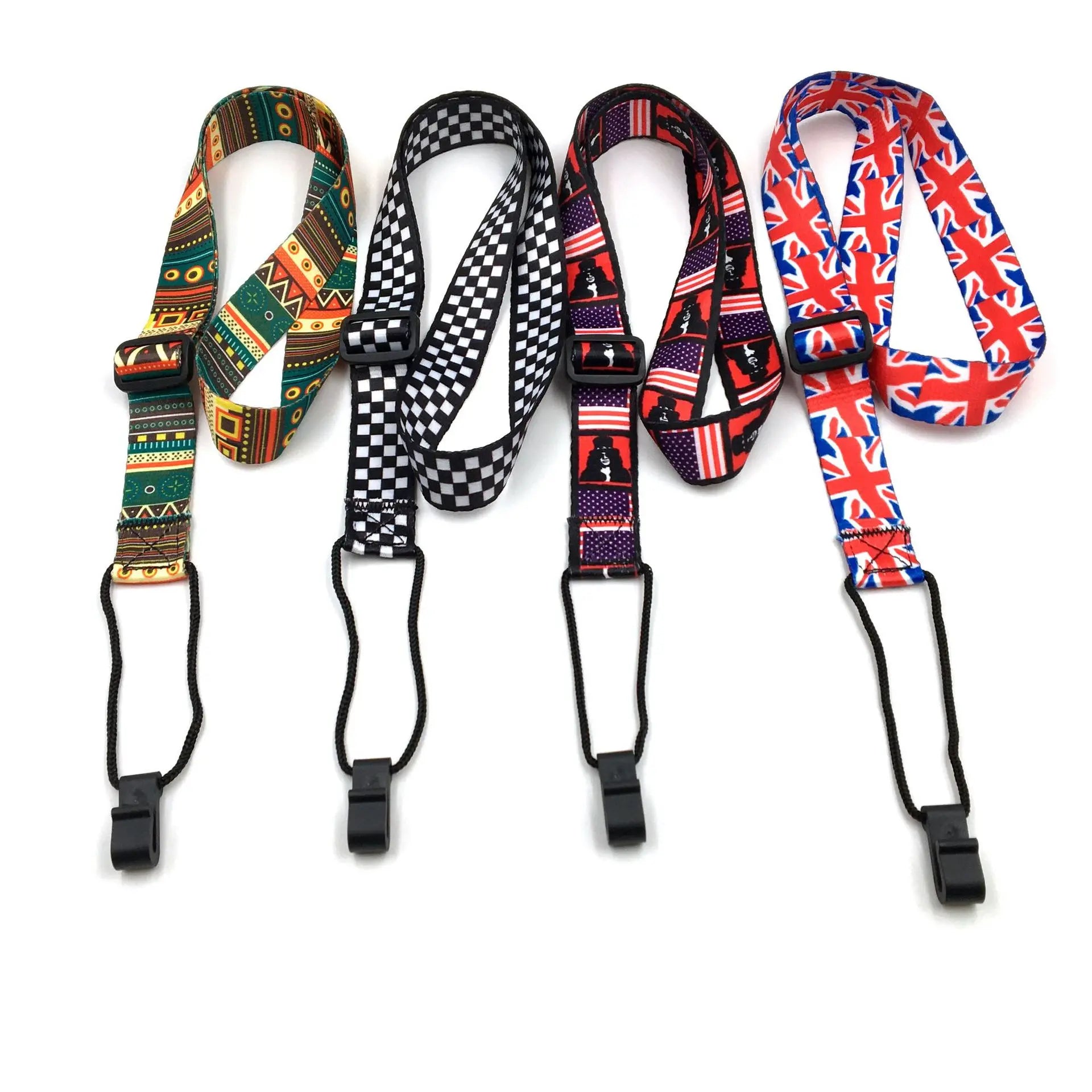 Guitar Strap Adjustable Polyester High-Grade Printing Ethnic Style Pure Cotton Embroidery String Instrument Guitar Accessories