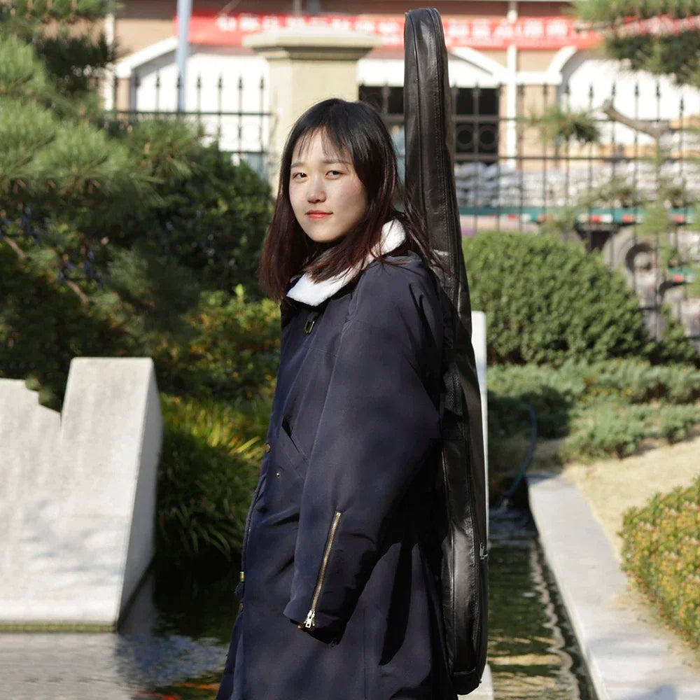 Bass Bag Guitar Oxford Cloth Waterproof Backpack Double Shoulder Straps Padded Soft Case Stringed Bass Instrument Accessories