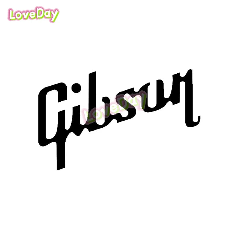 Gibson Logo Sticker Decal Vinyl Guitar Personalized Sticker Luggage Instrument Decoration Decal
