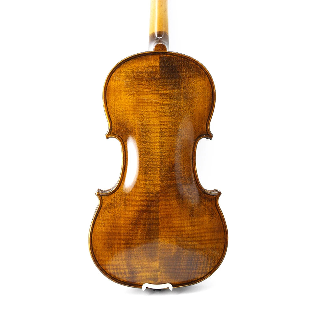 TONGLING Handmade Advanced Violin Flamed Maple Spruce Profession Violin 4/4 Ebony Parts with Bow Case Tuner