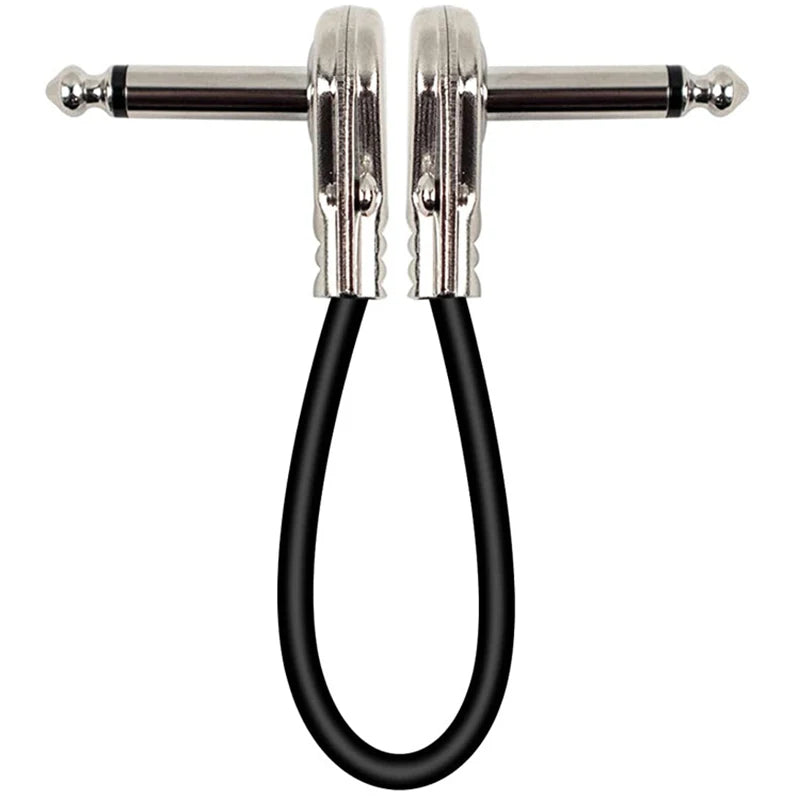 Guitar Effects Pedal Cable 6.35mm 30cm Instruments Patch Cord Electric Guitar Audio Cable Metal Head Jack Cable 6.5mm