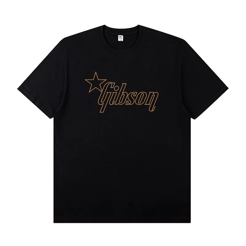 2025 Slash Collection Gibson Les Paul Short-sleeved T-shirt Rock Band Costume Summer Clothing Fashion Tops Graphic T Shirts