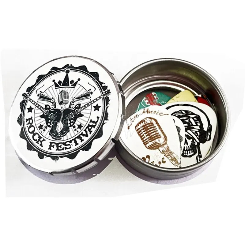 Guitar Picks 6 Pieces Cool Celluloid Guitar Picks In a Box With Picks Holder Unique Guitar Gift