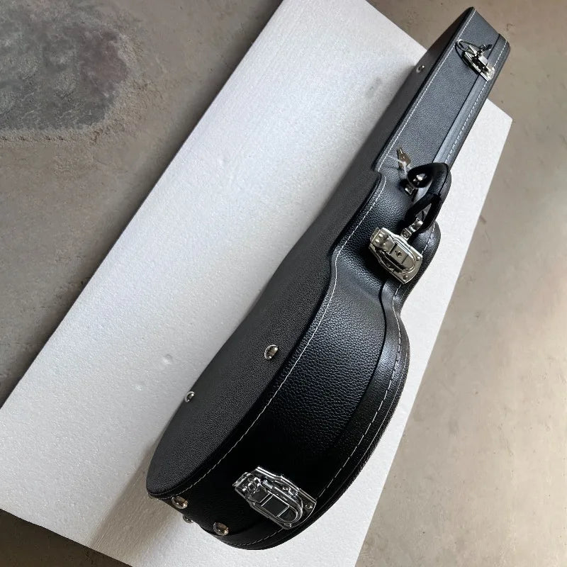 Leather LP Electric Guitar Case Pressure-proof Theftproof Shockproof Durable Portable Guitar Box Musical Instrument Accessories