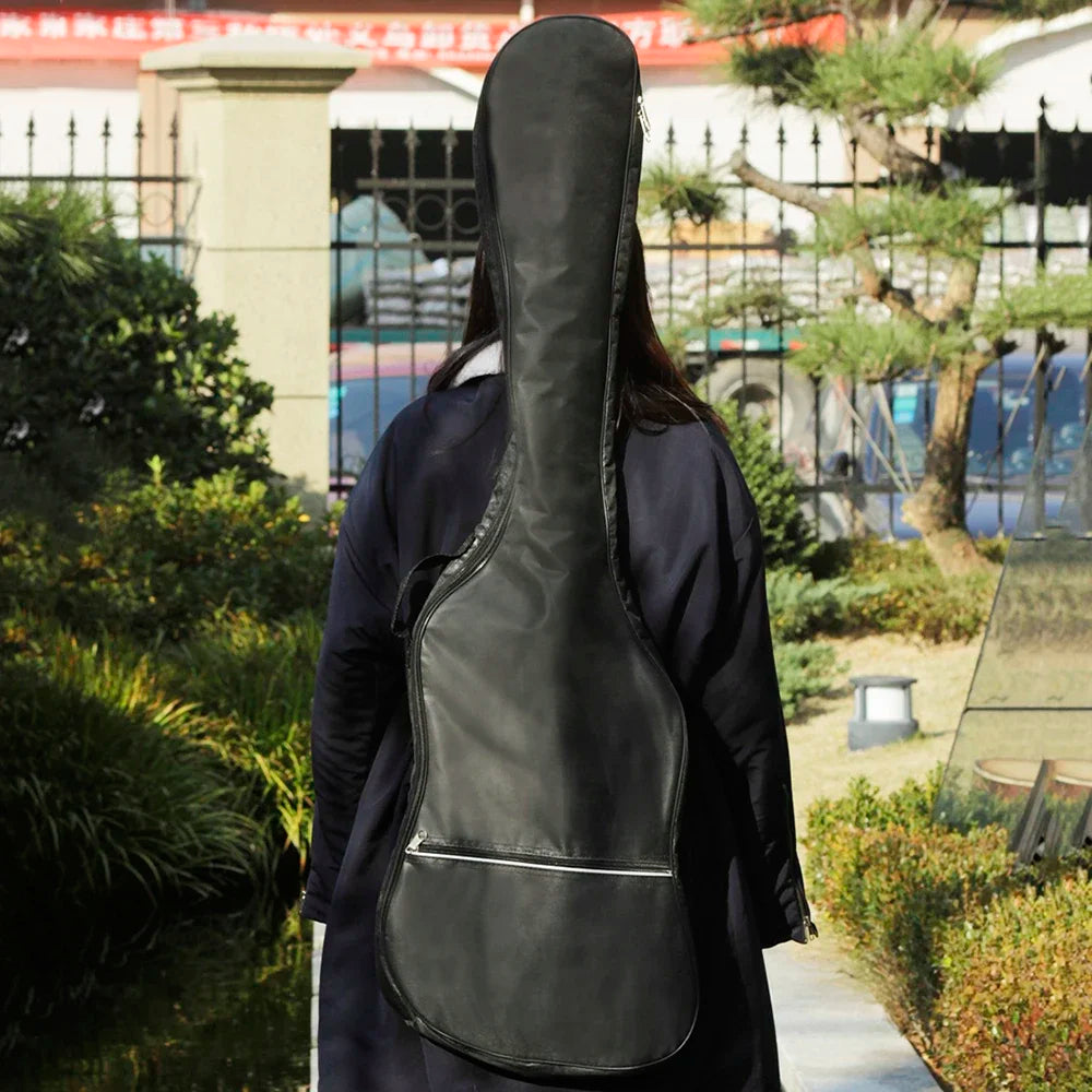 Bass Bag Guitar Oxford Cloth Waterproof Backpack Double Shoulder Straps Padded Soft Case Stringed Bass Instrument Accessories