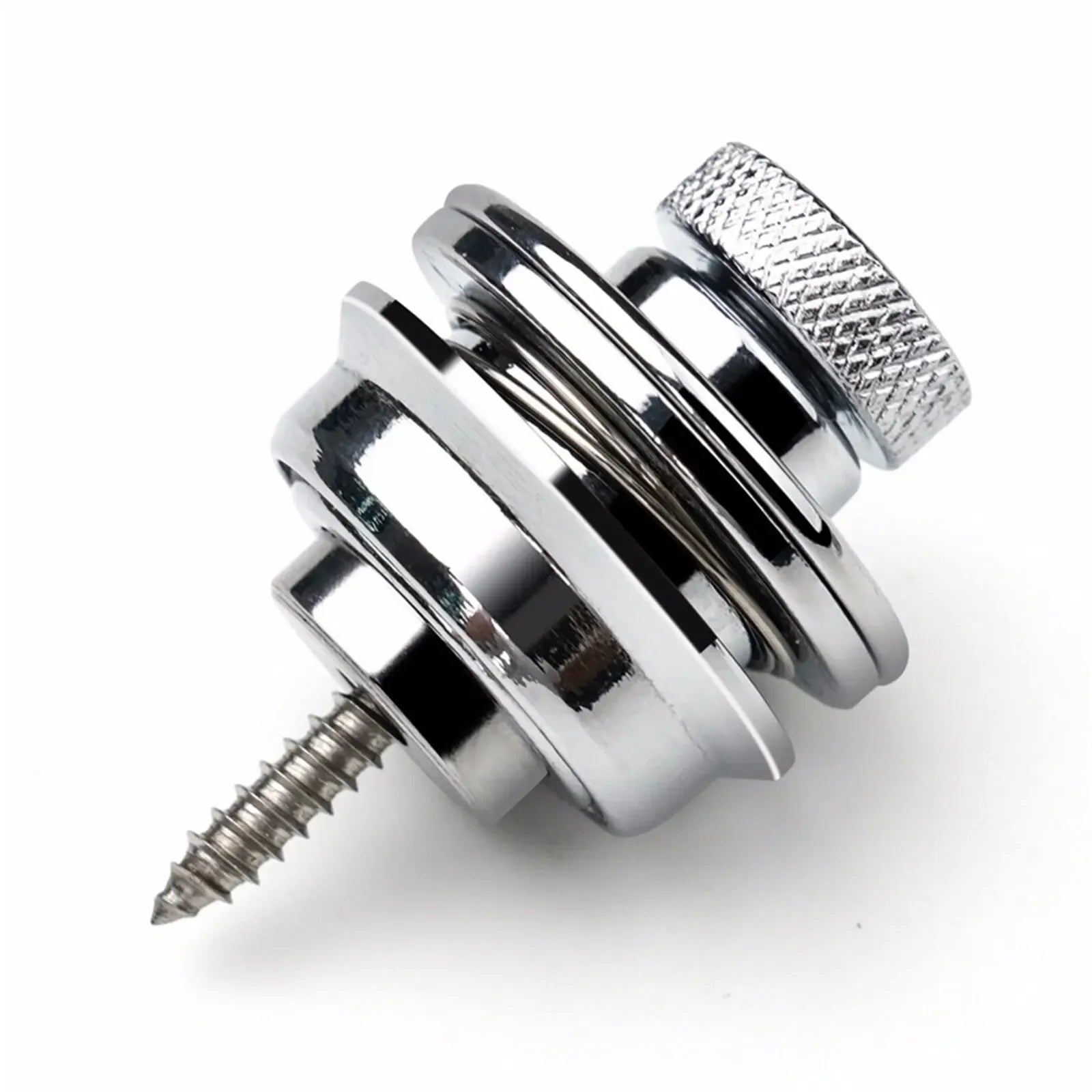 Guitar Strap Lock Heavy Duty Metal Button Security Straplock for Electric Acoustic Guitar Bass Ukulele Musical instrument