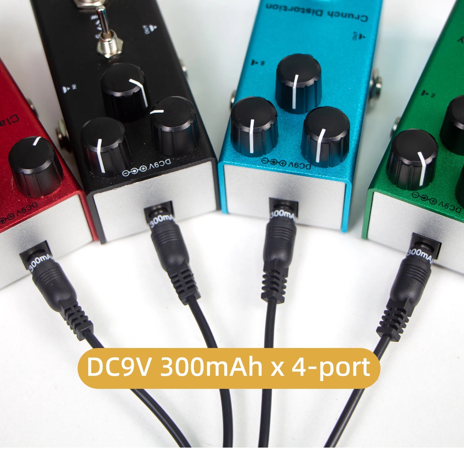 Guitar Pedal Power Supply Portable Pedal Power Supply with 8 Isolated DC Outputs for  9V Effect Pedal Board with USB Input