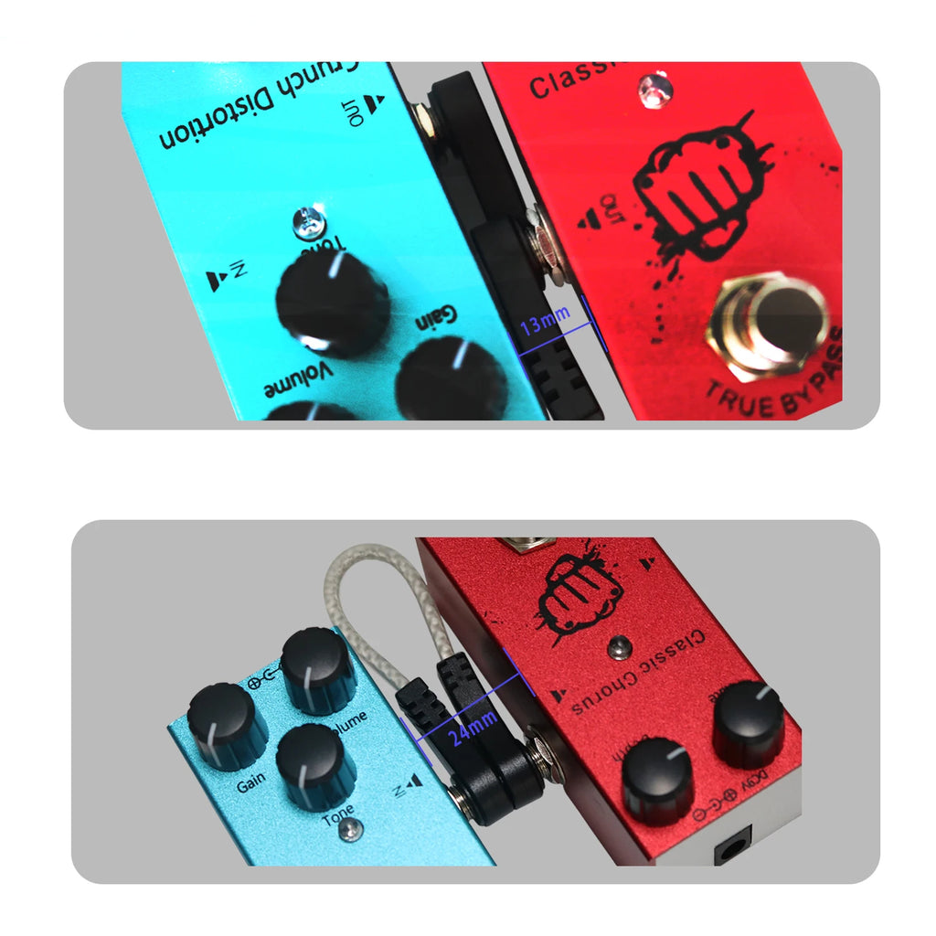 6inch 12inch 39inch Guitar Effect Pedal audio cable 1/4 inch right angle TS Mono Cable