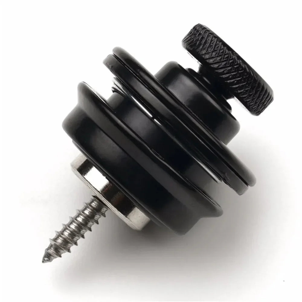 Guitar Strap Lock Heavy Duty Metal Button Security Straplock for Electric Acoustic Guitar Bass Ukulele Musical instrument
