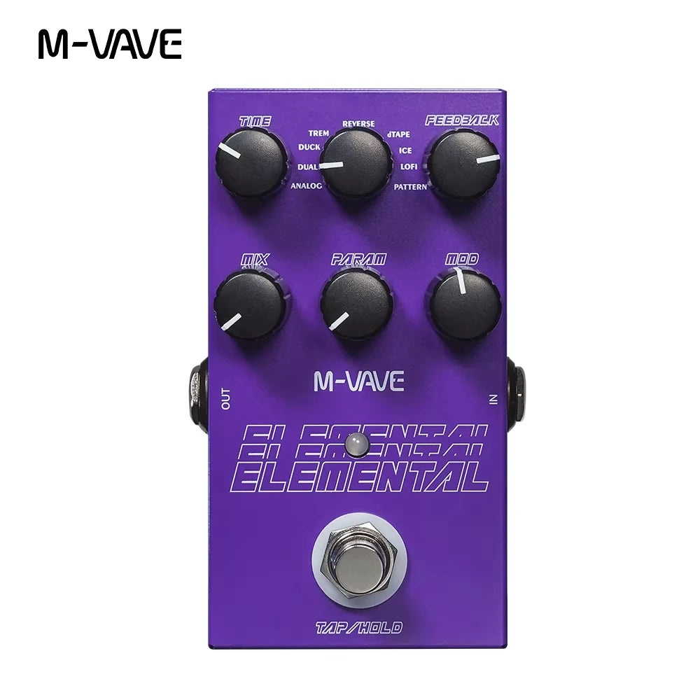 M-VAVE Mini Universe Guitar Effect Pedal Digital Reverb Pedal Digital Modeling Reverberation Effector & 9-Mode Reverb Selection